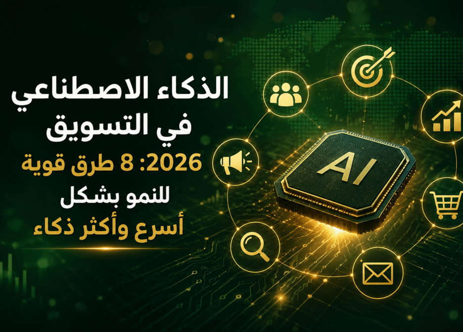 الذكاء الاصطناعي في التسويق 2026: 8 طرق قوية للنمو بشكل أسرع وأكثر ذكاءً