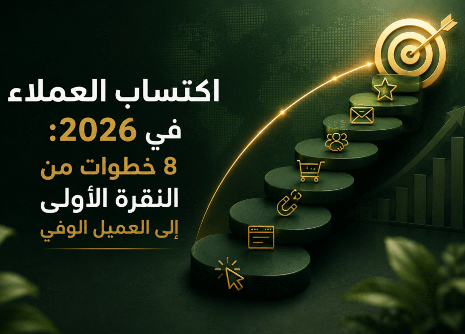 اكتساب العملاء في 2026: 8 خطوات من النقرة الأولى إلى العميل الوفي